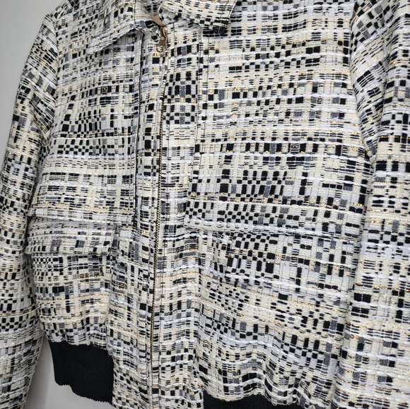 Badgley Mischka Black and White Blazer - Picture 7 of 16